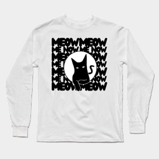 Meow - Me Now - Peeking Long Sleeve T-Shirt